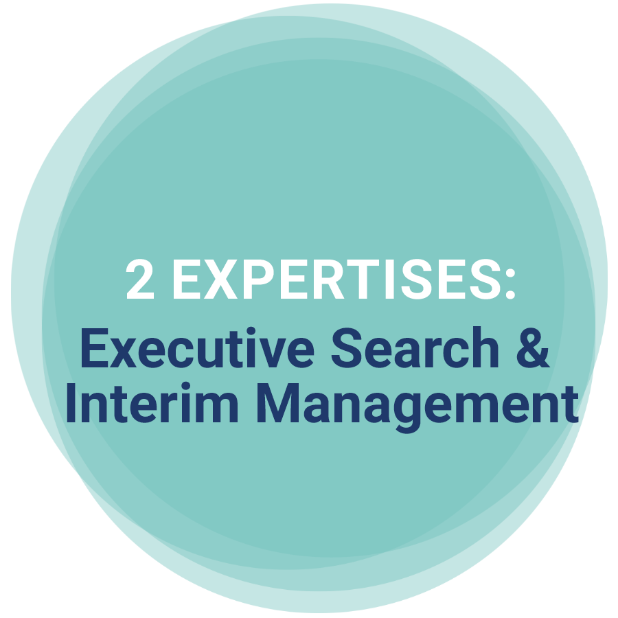 2 expertises: interim management en executive search